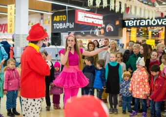 Большой детский праздник в торговом центре "Европа" город Орел